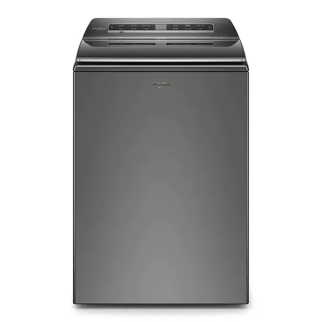 Whirlpool Smart Capable w/Load and Go 5.3-cu ft High Efficiency Impeller and Agitator Top-Load Washer (Chrome Shadow) ENERGY STAR