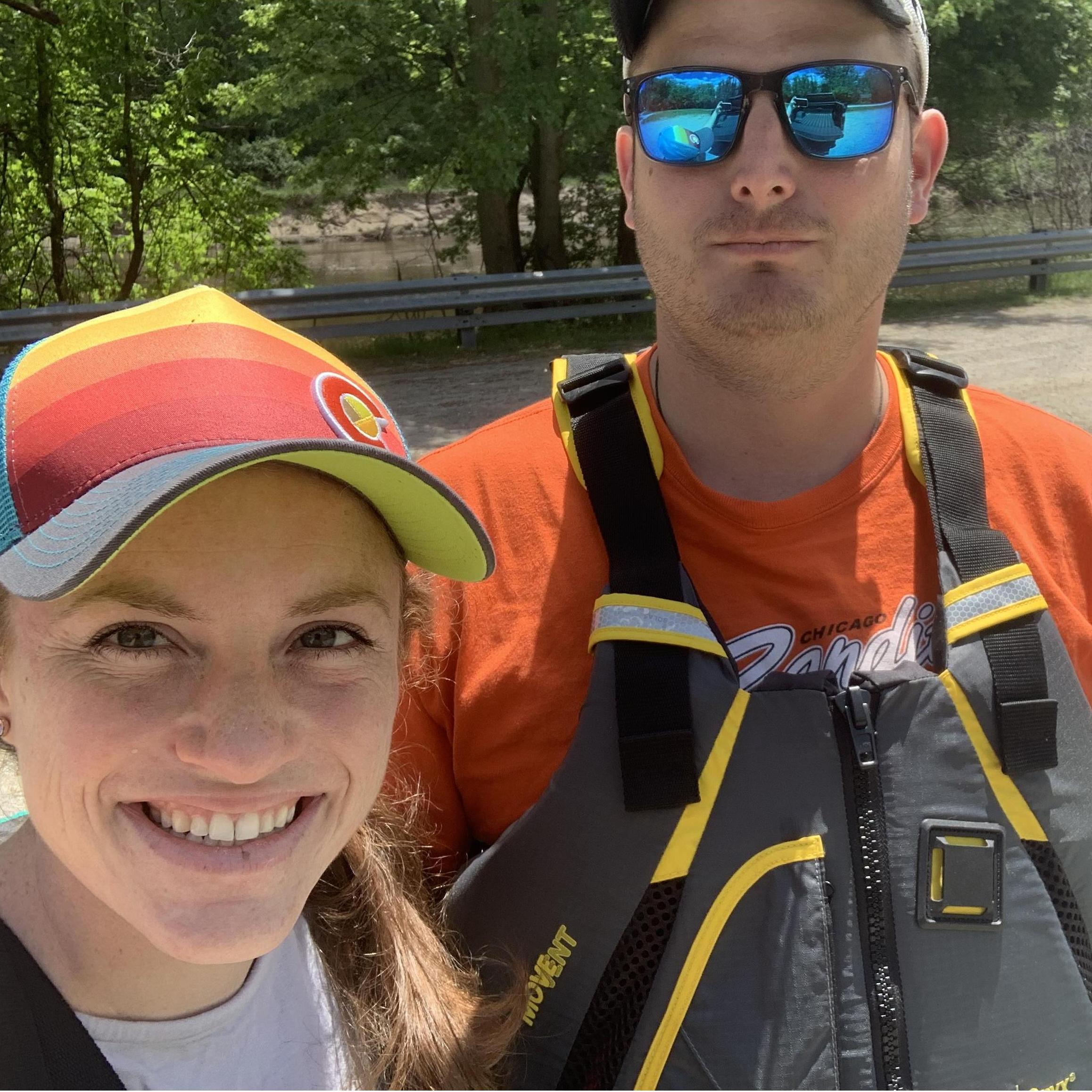 We love to kayak... aka float down stream.