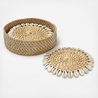 Capiz Coaster, Set of 4