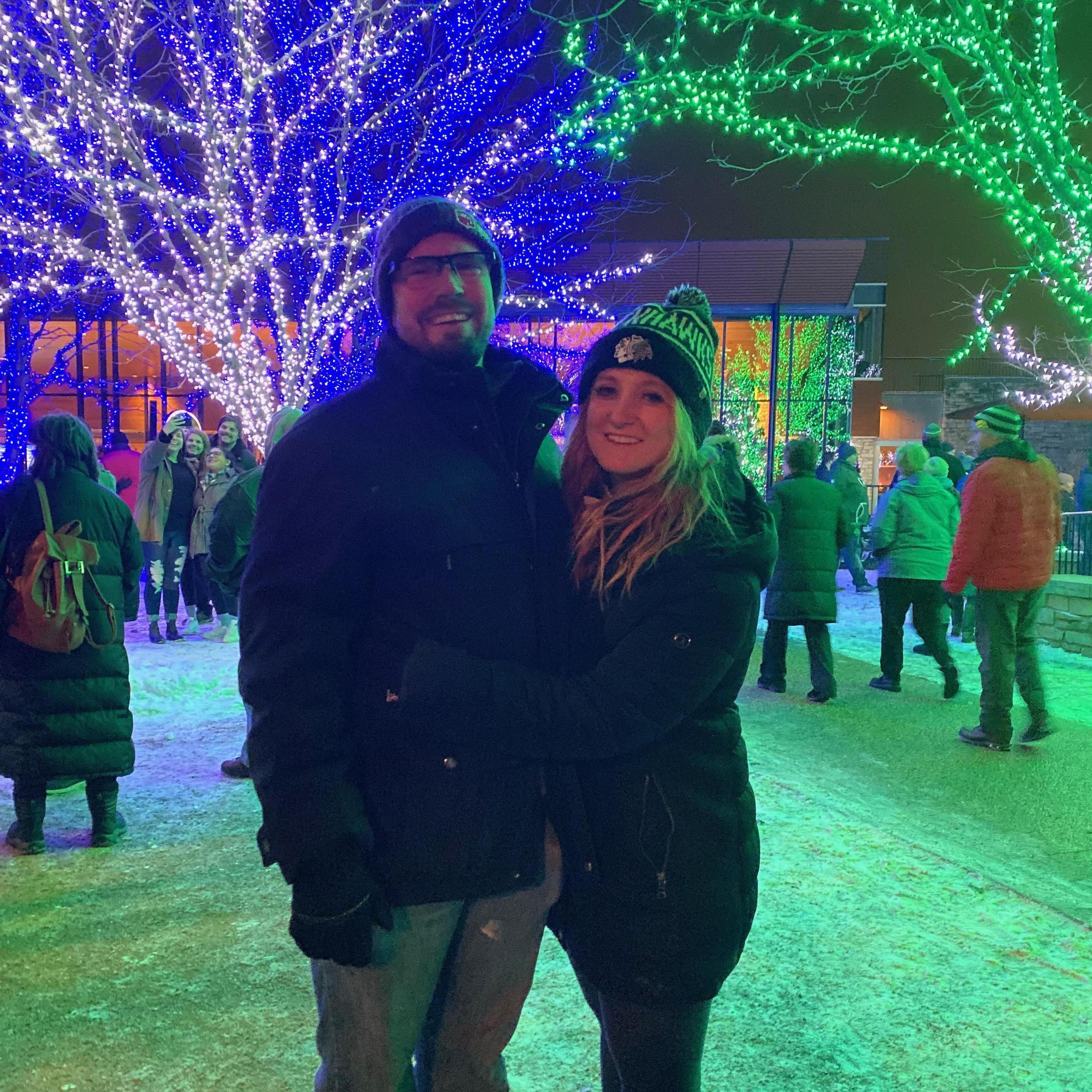 We love visiting friends and family in Chicago even when it's freezing outside!