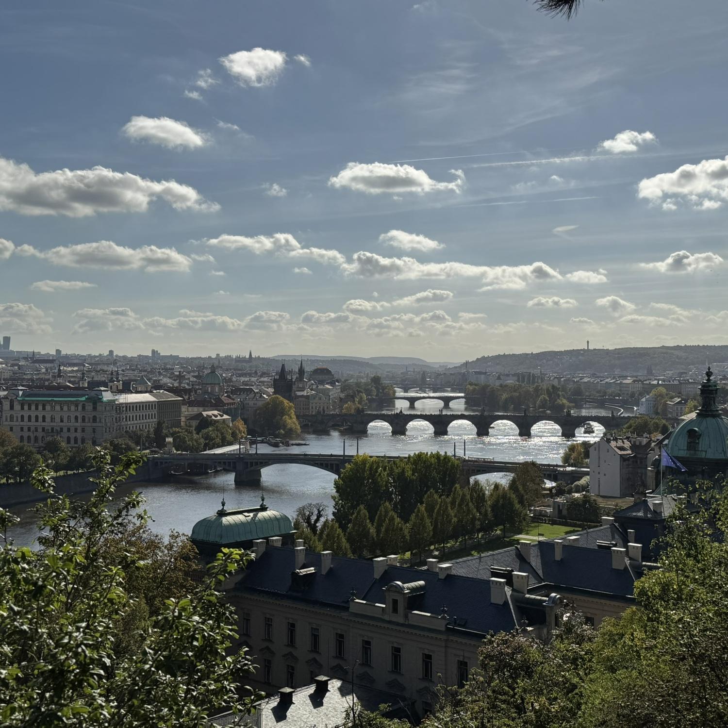 View from the park where Chris proposed to Brittany in Prague.