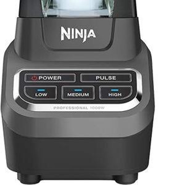 Ninja BL610 Professional 72 Oz Countertop 1000-Watt Base and Total Crushing Technology for-Smoothies, Ice and Frozen Fruit, Black, Blender + Pitcher