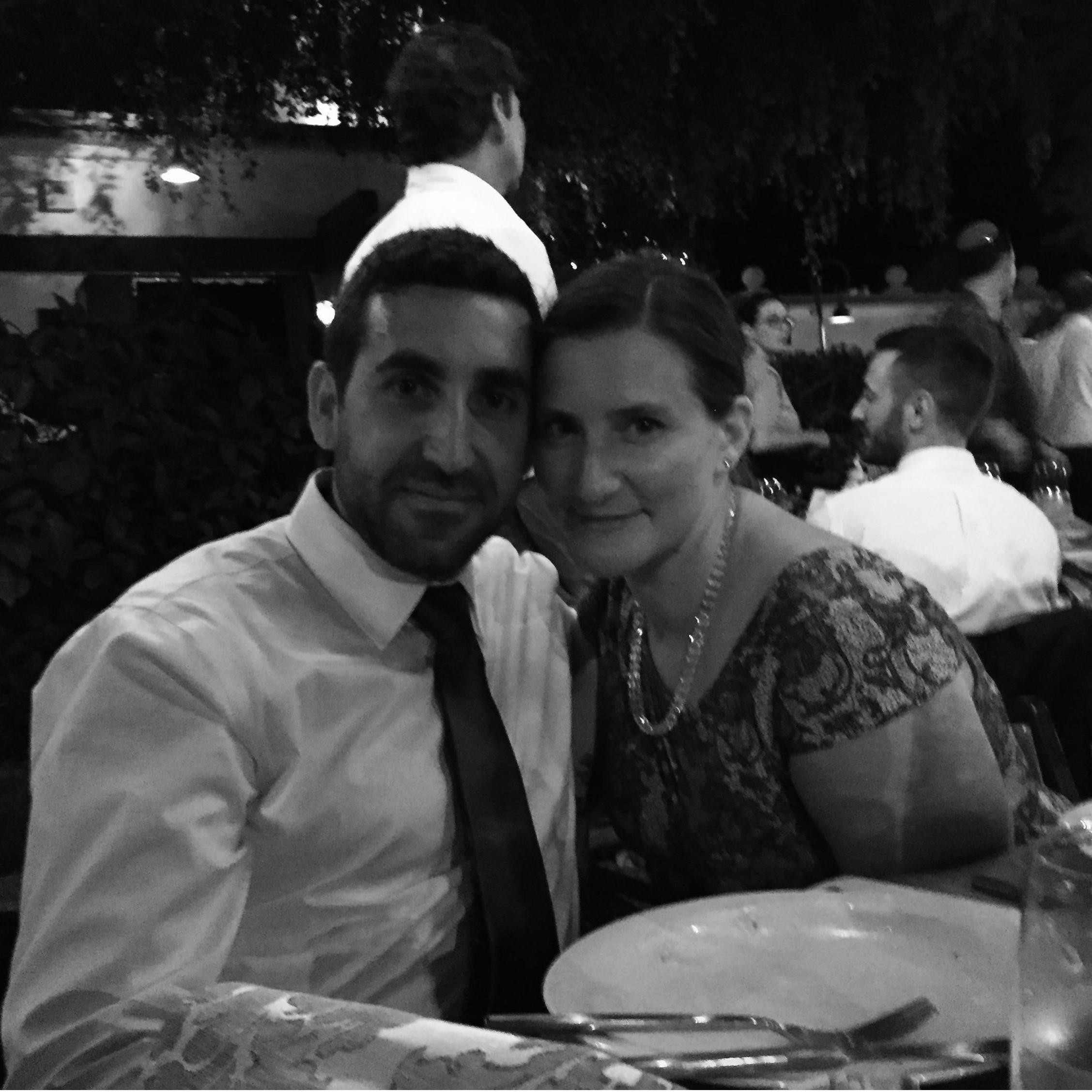 All dressed up in Los Angeles, on the set of our noir thriller: Dial S for Shnookums.