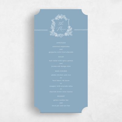Ticket Wedding Menu - Lilah