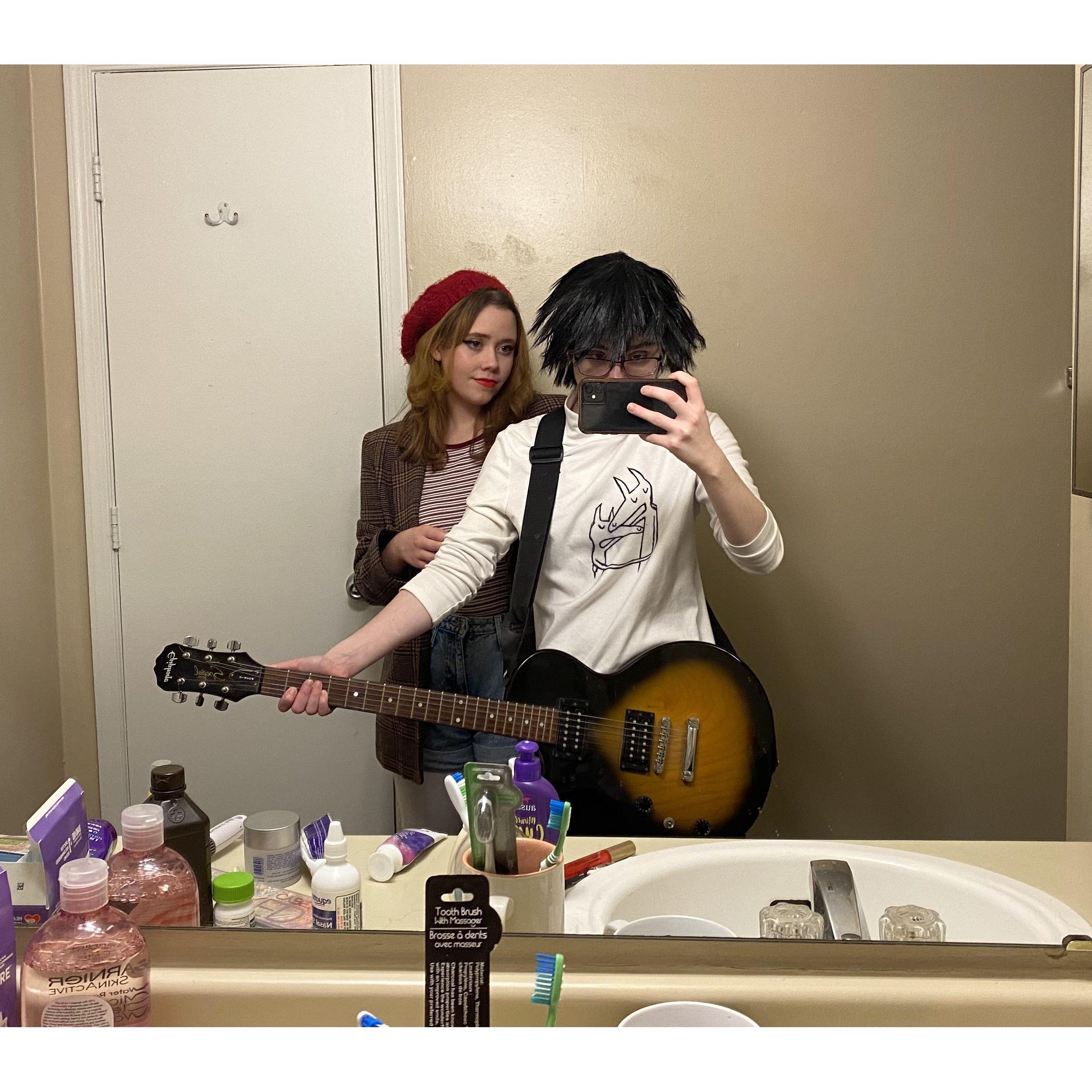 First Halloween! ($50 to whoever can guess what we were dressed as)