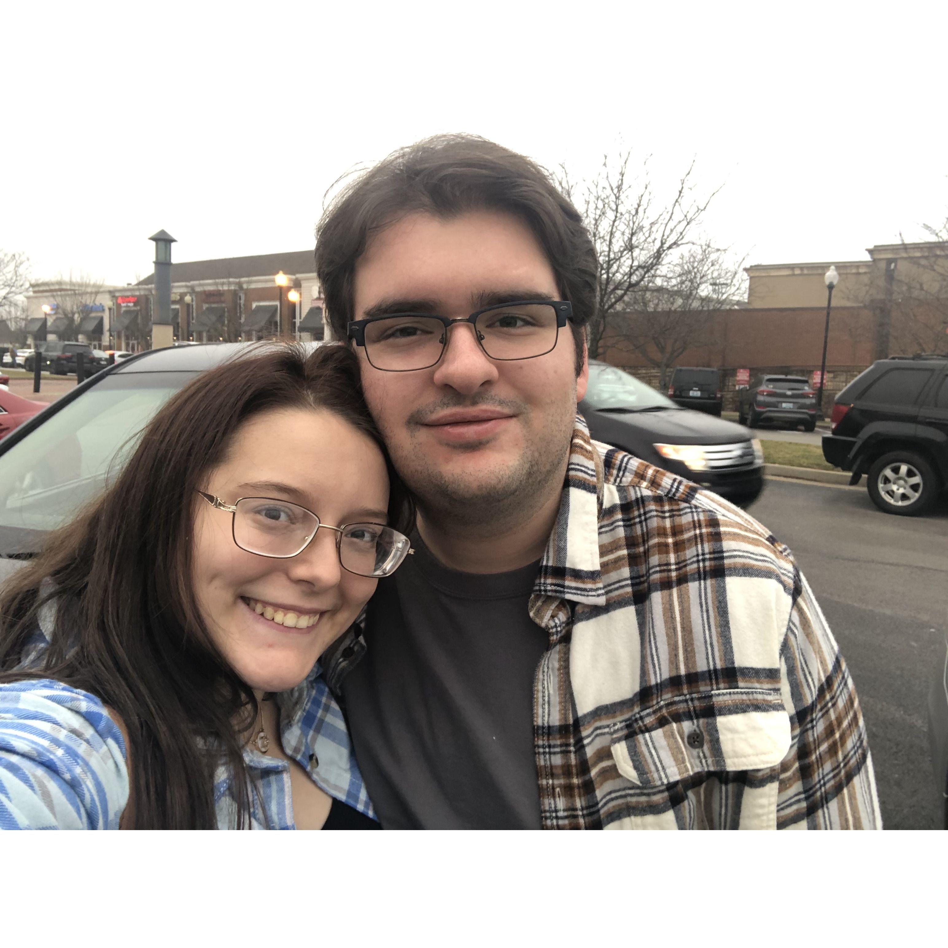 Our second photo we ever took together!