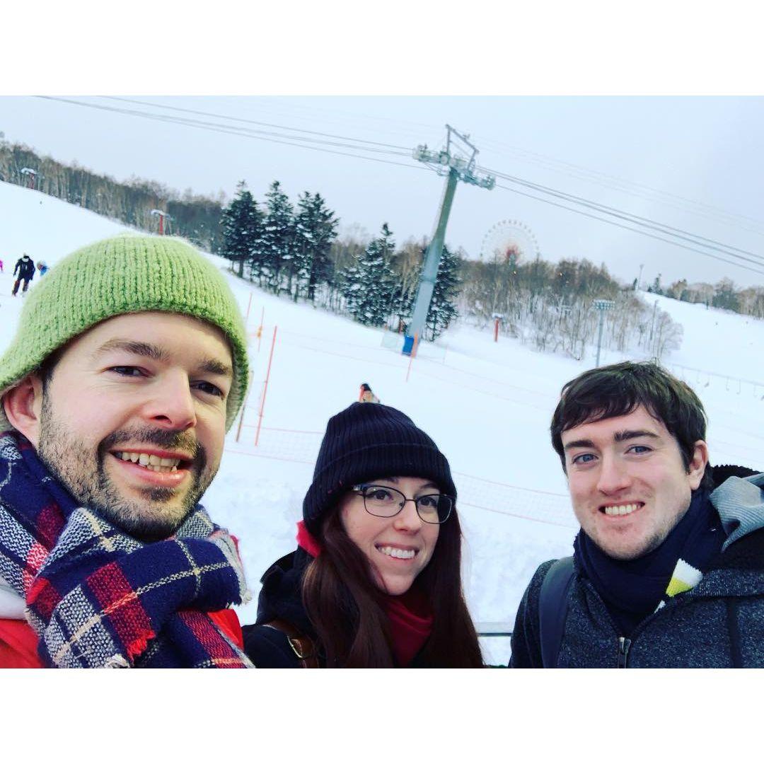 Our first photo together! Jason taught me how to ski!