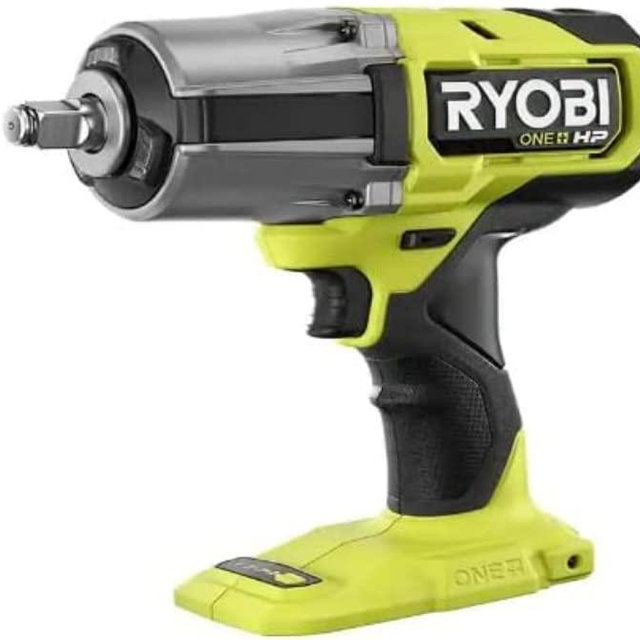 RYOBI - ONE+ HP 18V Brushless Cordless 4-Mode 1/2 in. High Torque Impact Wrench (Tool Only) - PBLIW01B