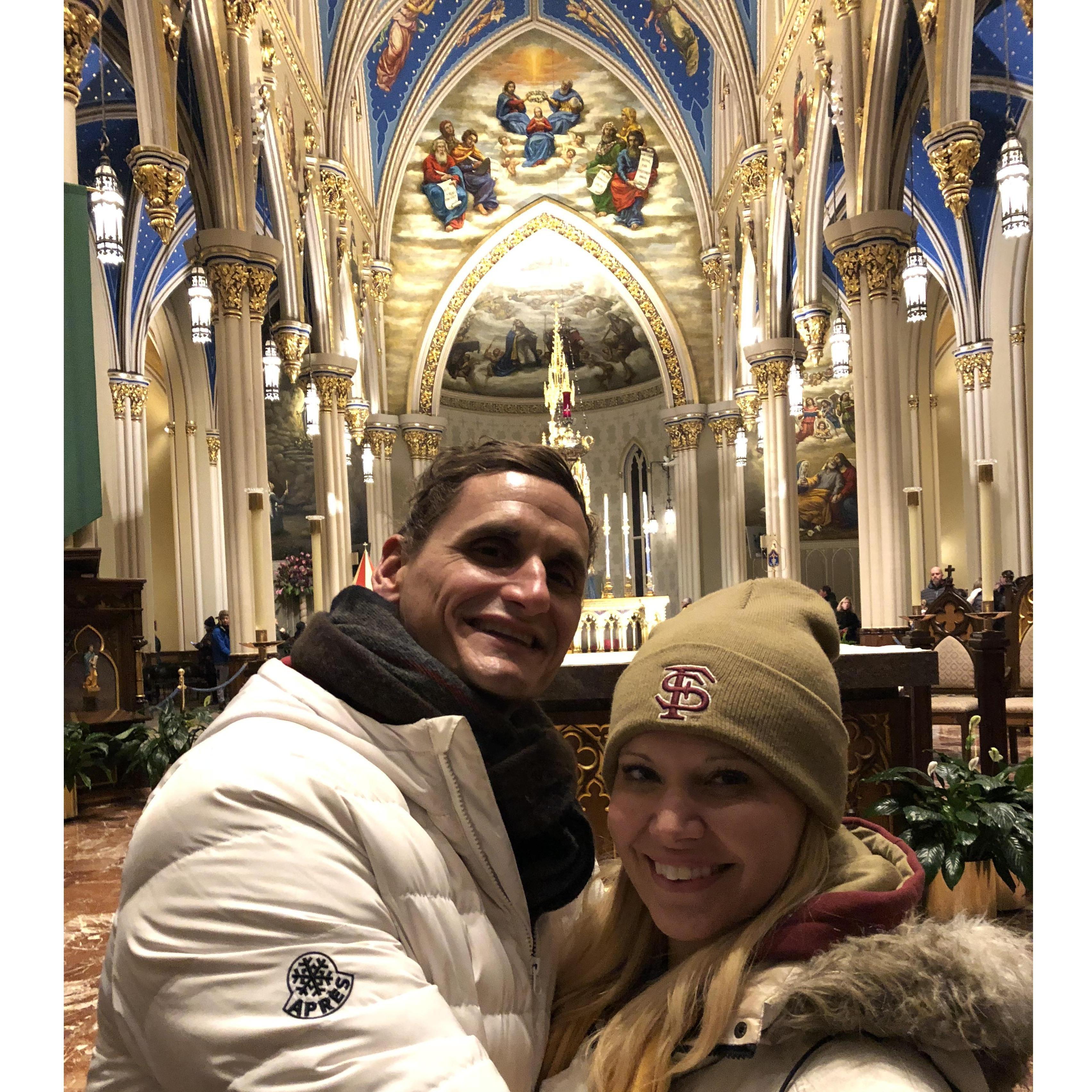 Basilica of the Sacred Heart on Notre Dame's gorgeous campus