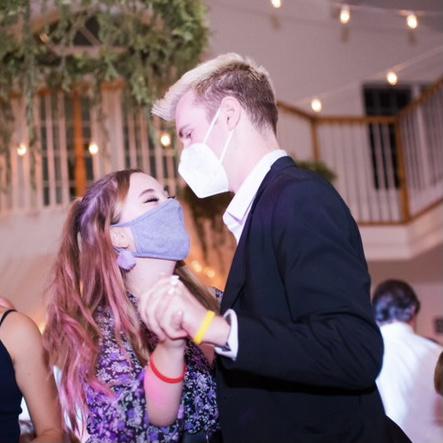 Dancing the night away at a friend’s wedding