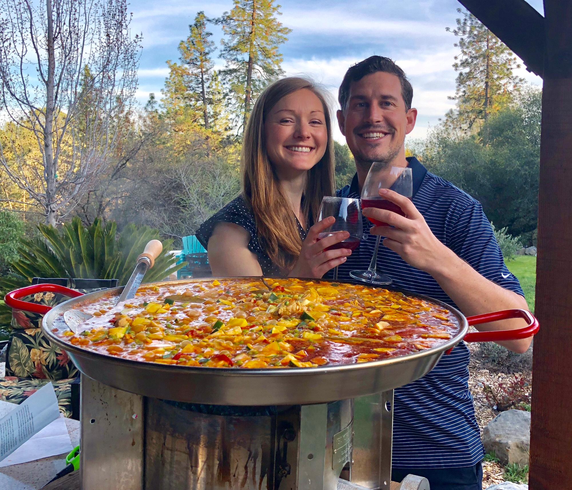 For the love of cooking together and Paella!!!