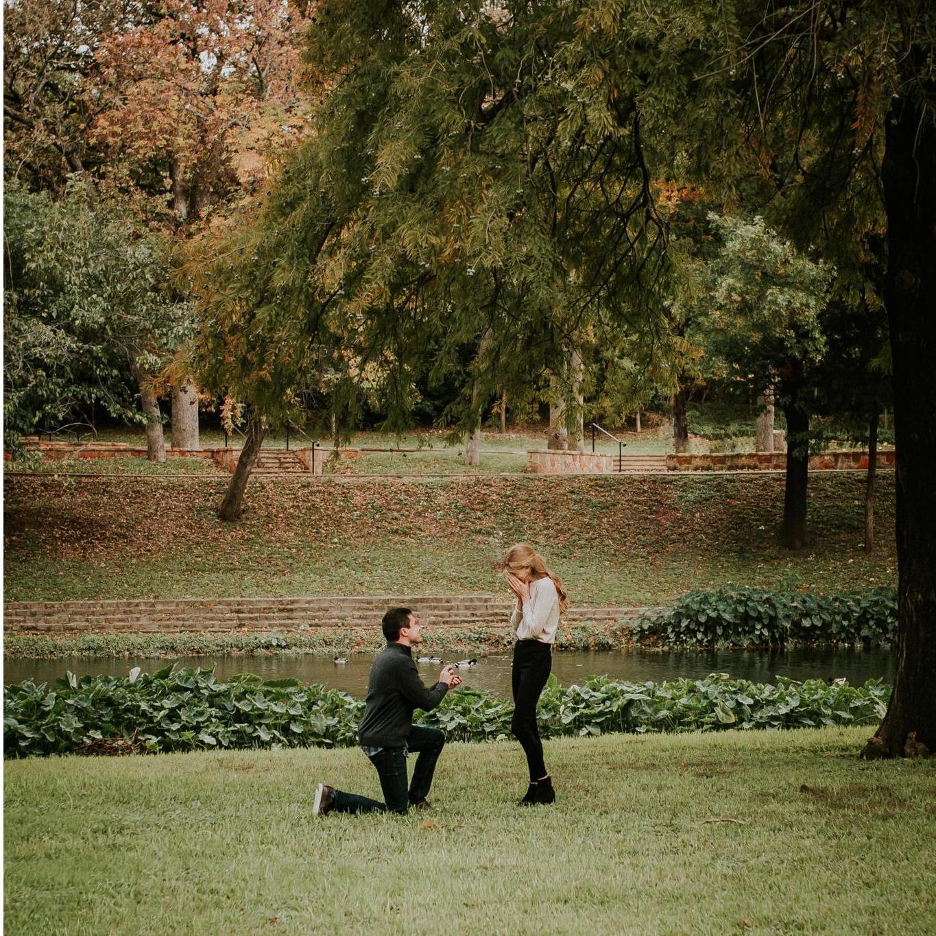 The moment Kelvin popped the question!
