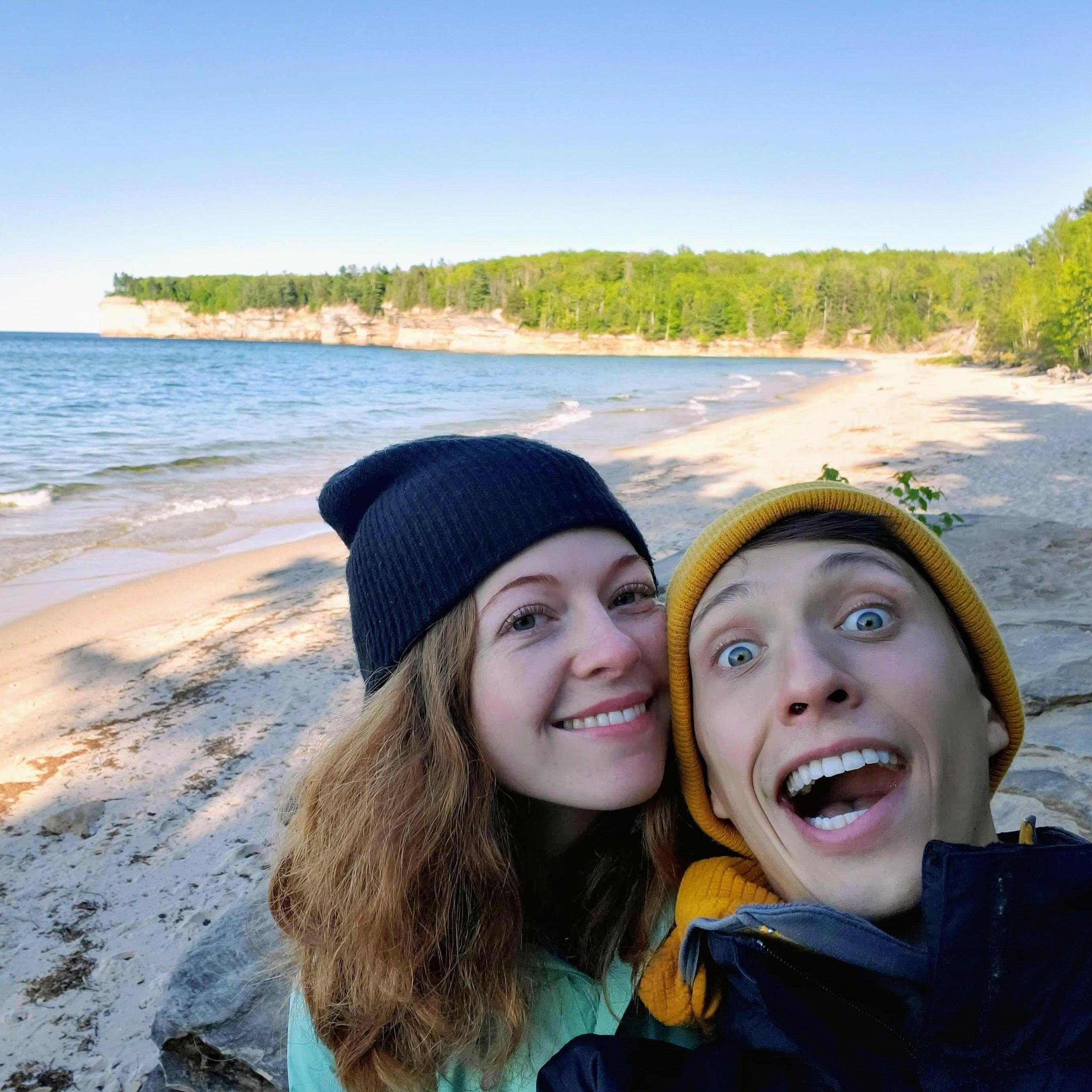 Morning stroll when we backpacked along Pictured Rocks National Lakeshore