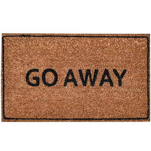 Ninamar Door Mat Go Away Natural Coir – 29.5 x 17.5 inch