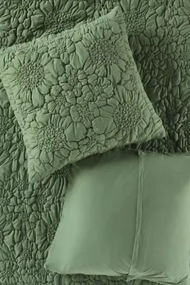 Dahlia Cotton Jersey Floral Euro Sham