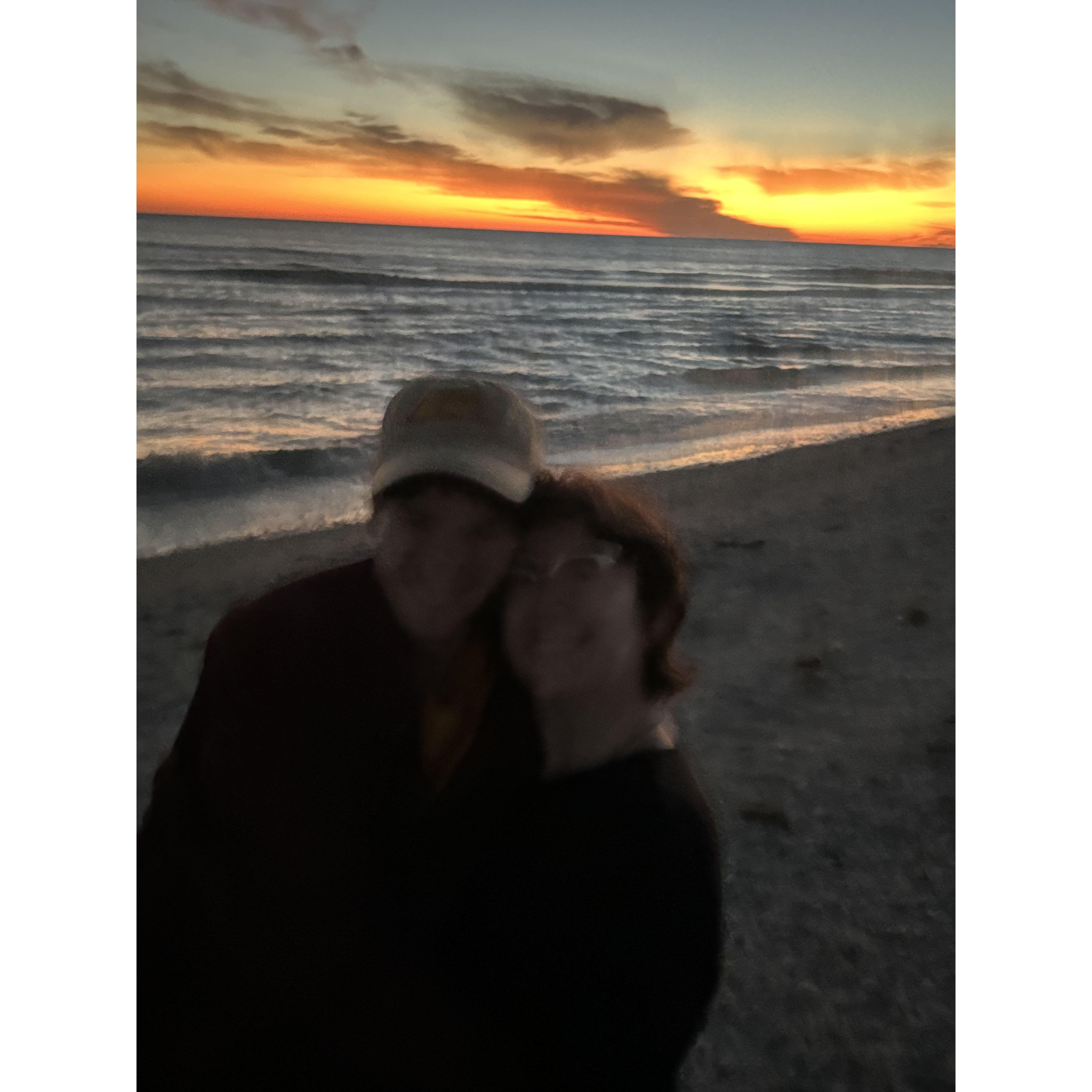 beach sunset in florida
