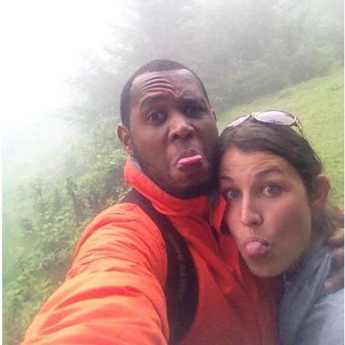 Our first hiking selfie.