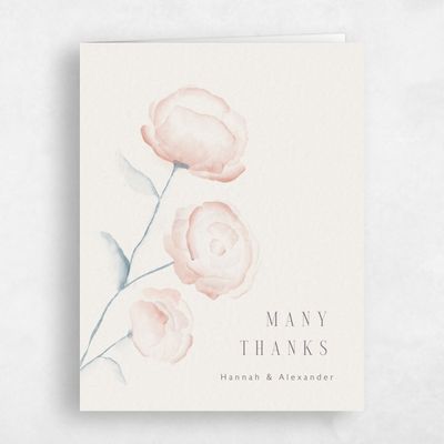 Multi-Colored Wedding Thank You - Lorelei Portrait