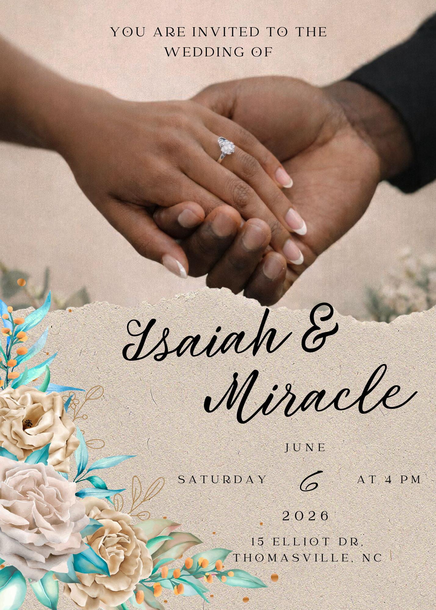 The Wedding Website of Miracle Johnson and Isaiah Goodman