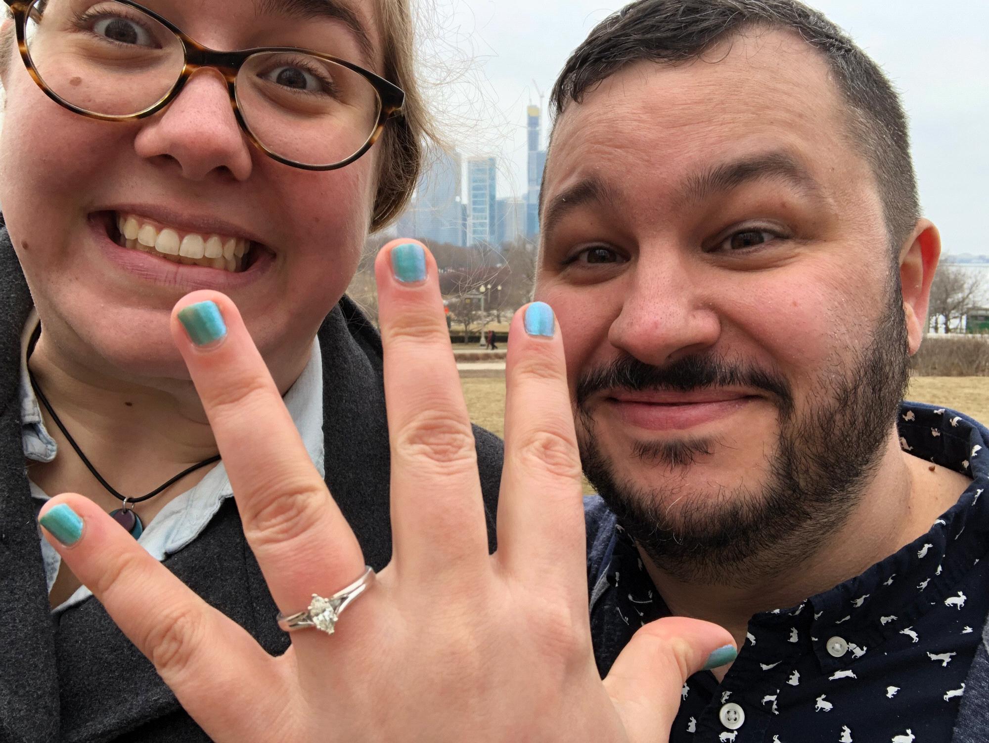 Right after our engagement in Chicago