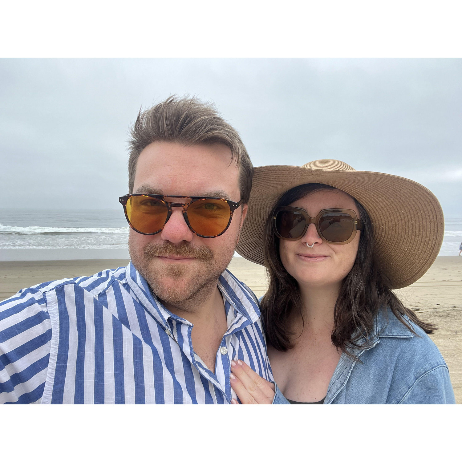 Memorial Day on the beach (post engagement)