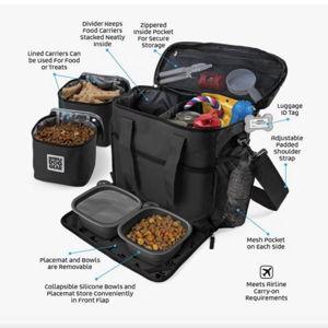 MOBILE DOG GEAR Week Away Tote Pet Travel Bag, Black, Small