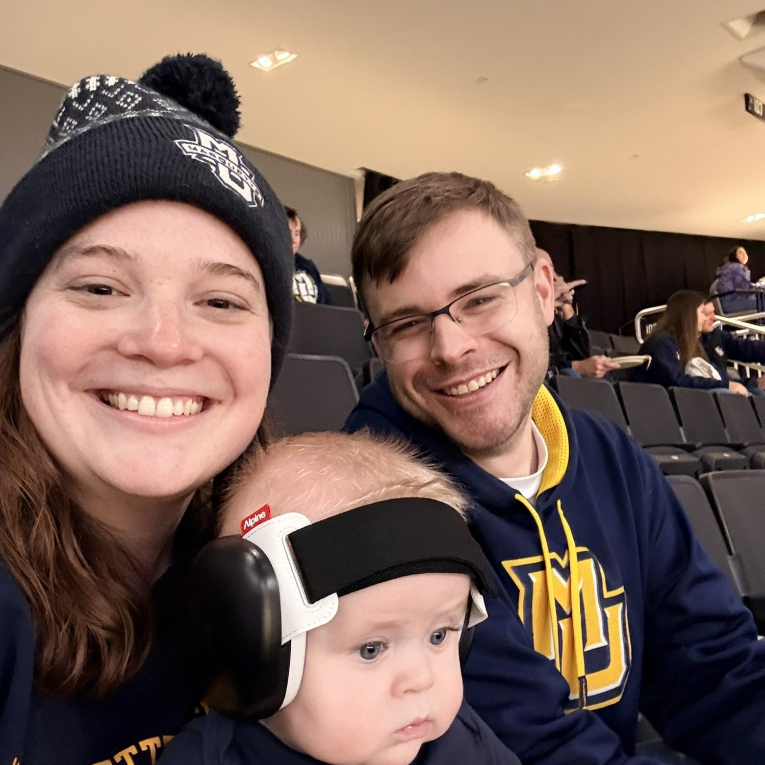 Emmett’s first Marquette game!