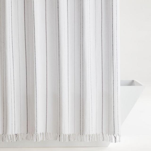 Maurit Shower Curtain with Fringe