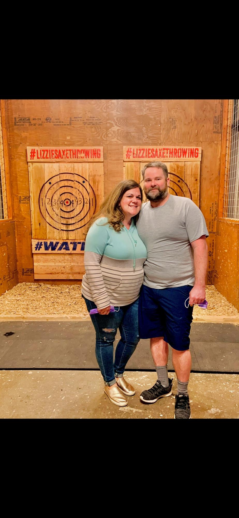 Axe throwing for Glenns Birthday