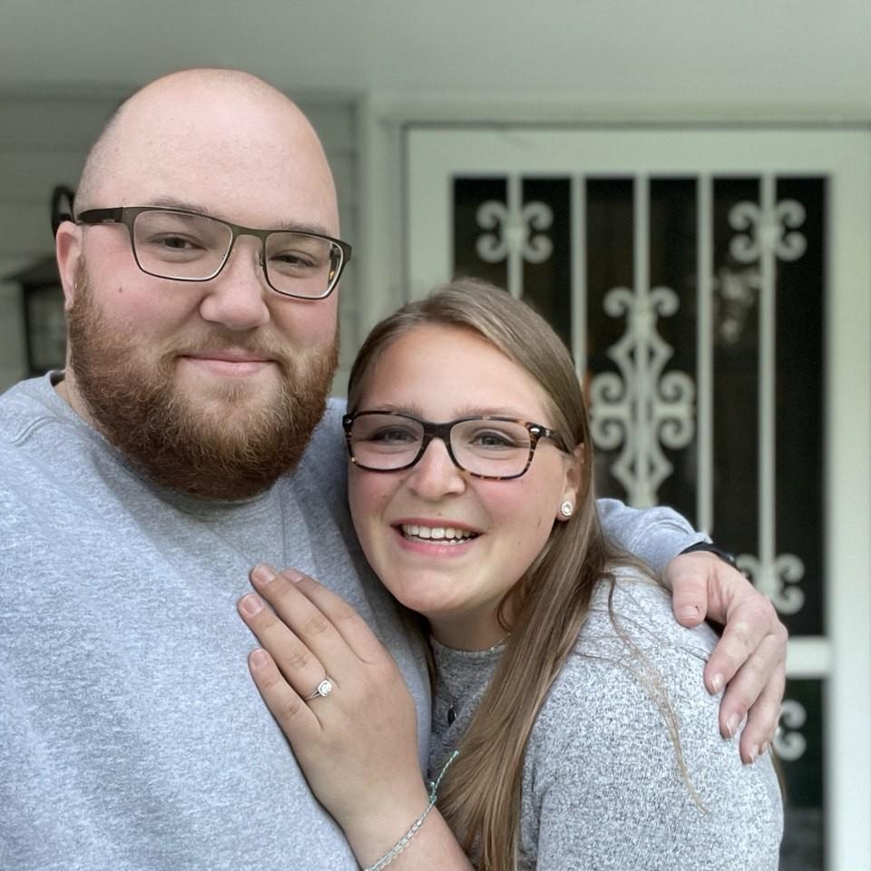 Telling people we got engaged!