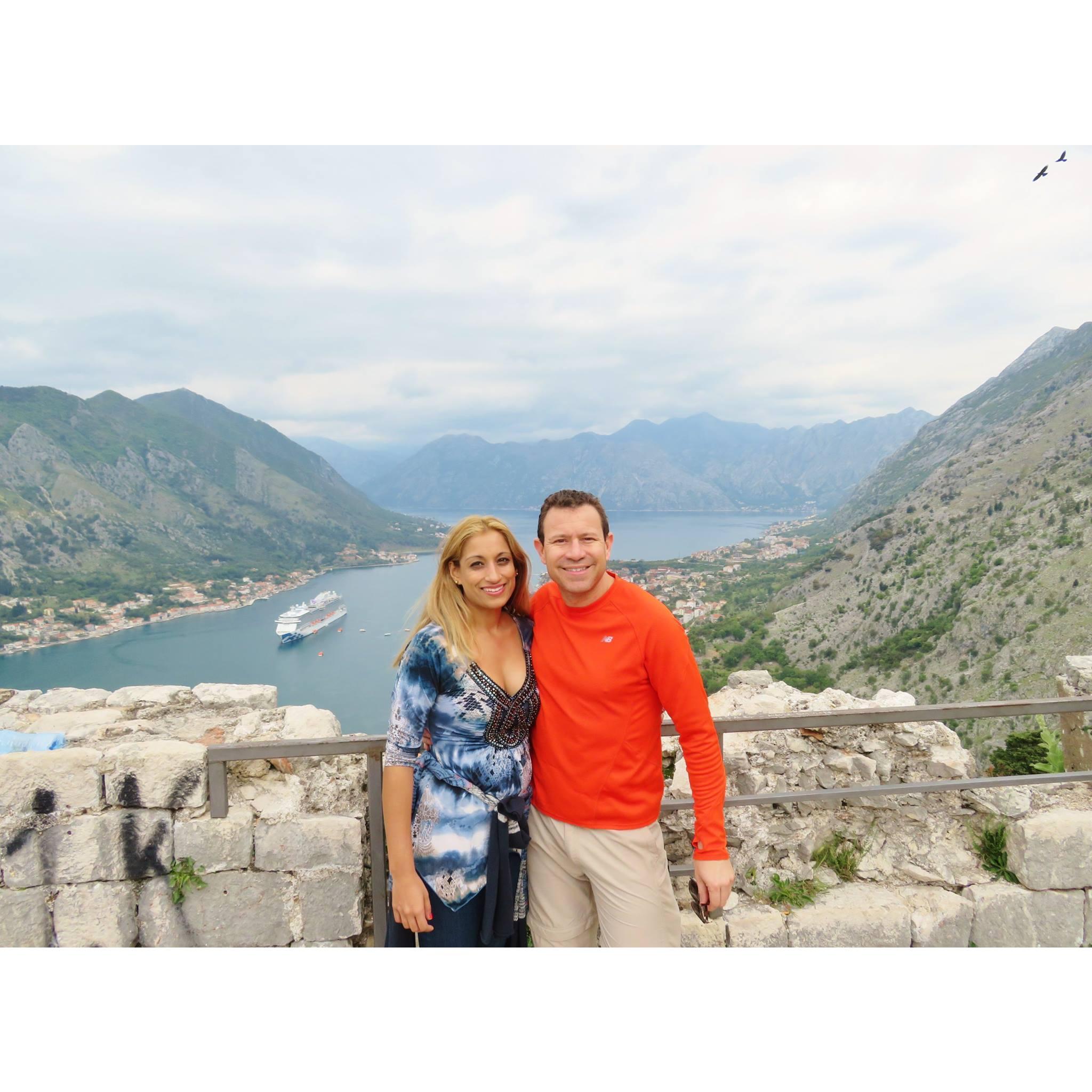 Beautiful view of Kotor Bay in Montenegro