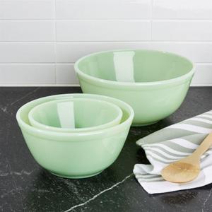 Mosser Jadeite Mixing Bowls, Set of 3