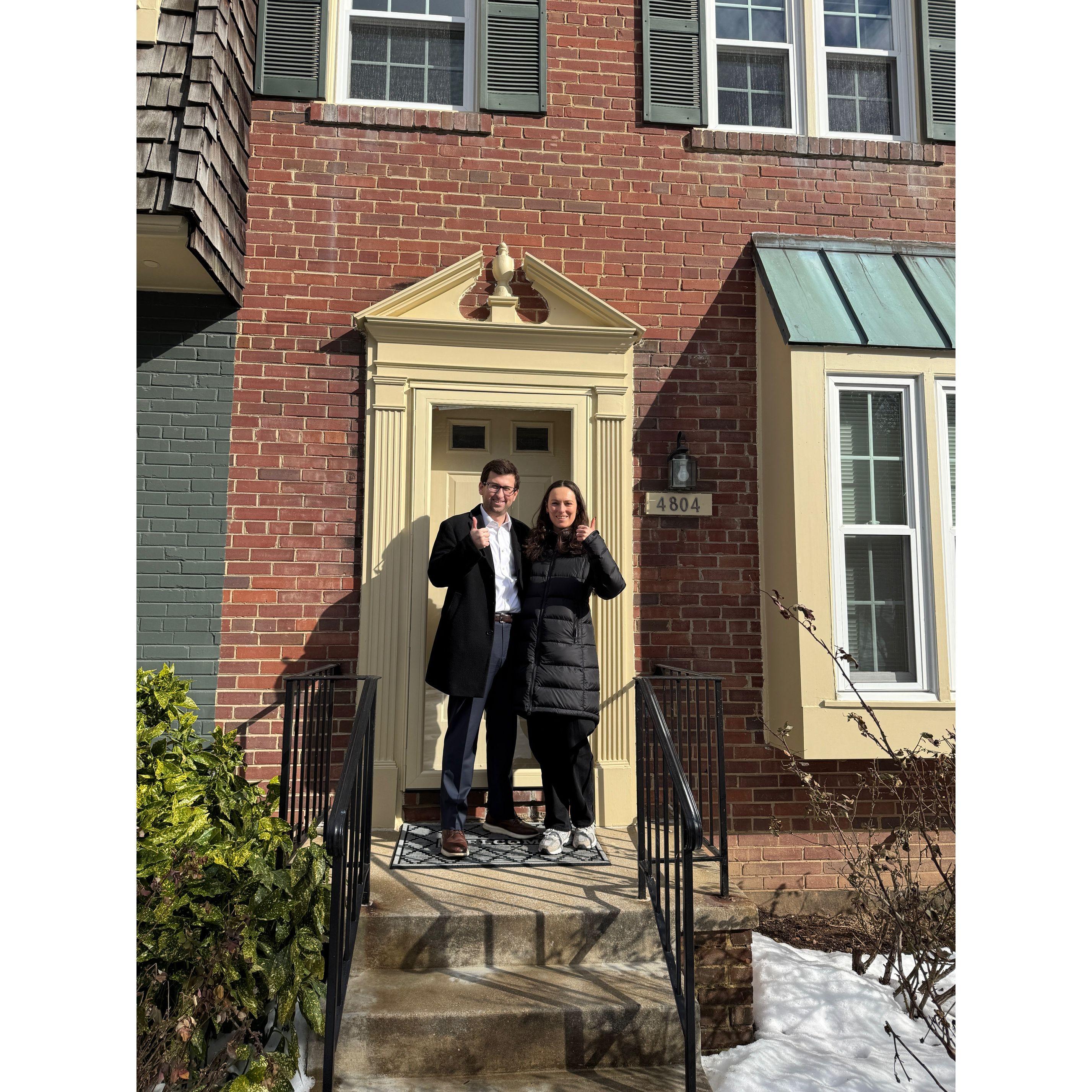 January 2025 in our new home in Chevy Chase, Maryland