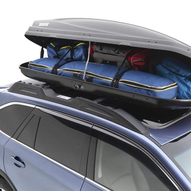 Buy Subaru Outback Thule Cargo Carrier - Extended. Provides, Unloading - OEM Subaru Accessory # SOA567C031 (SOA567C030)
