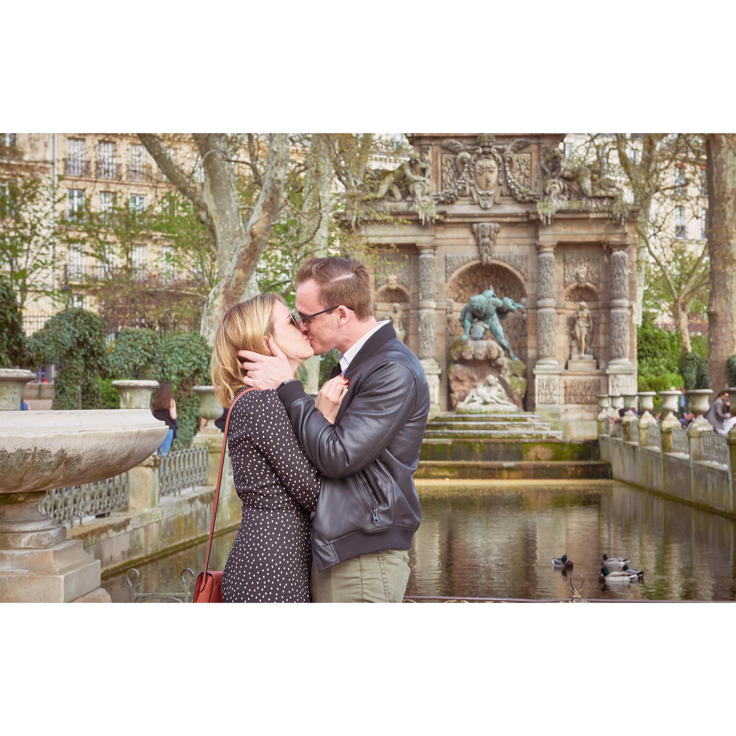 After Ally answered the easiest question of her life- a moment captured by a photographer organized by Nathan
