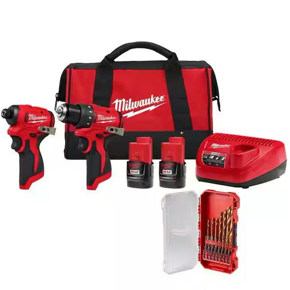 Milwaukee Subcompact Drill+Driver Combo /w Bit Set