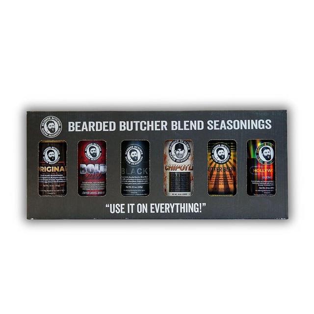 Bearded Butchers Signature 6-Pack Seasoning Bundle – Original, Bold, Black, Chipotle, Butter & Hollywood Blends – Mild Spice, Gluten-Free, No MSG, Versatile Flavors for Meat & More
