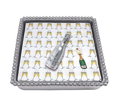 Mariposa Champagne Recycled Aluminum Napkin Holder