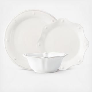 Berry & Thread 3-Piece Place Setting with Cereal Bowl, Service for 1