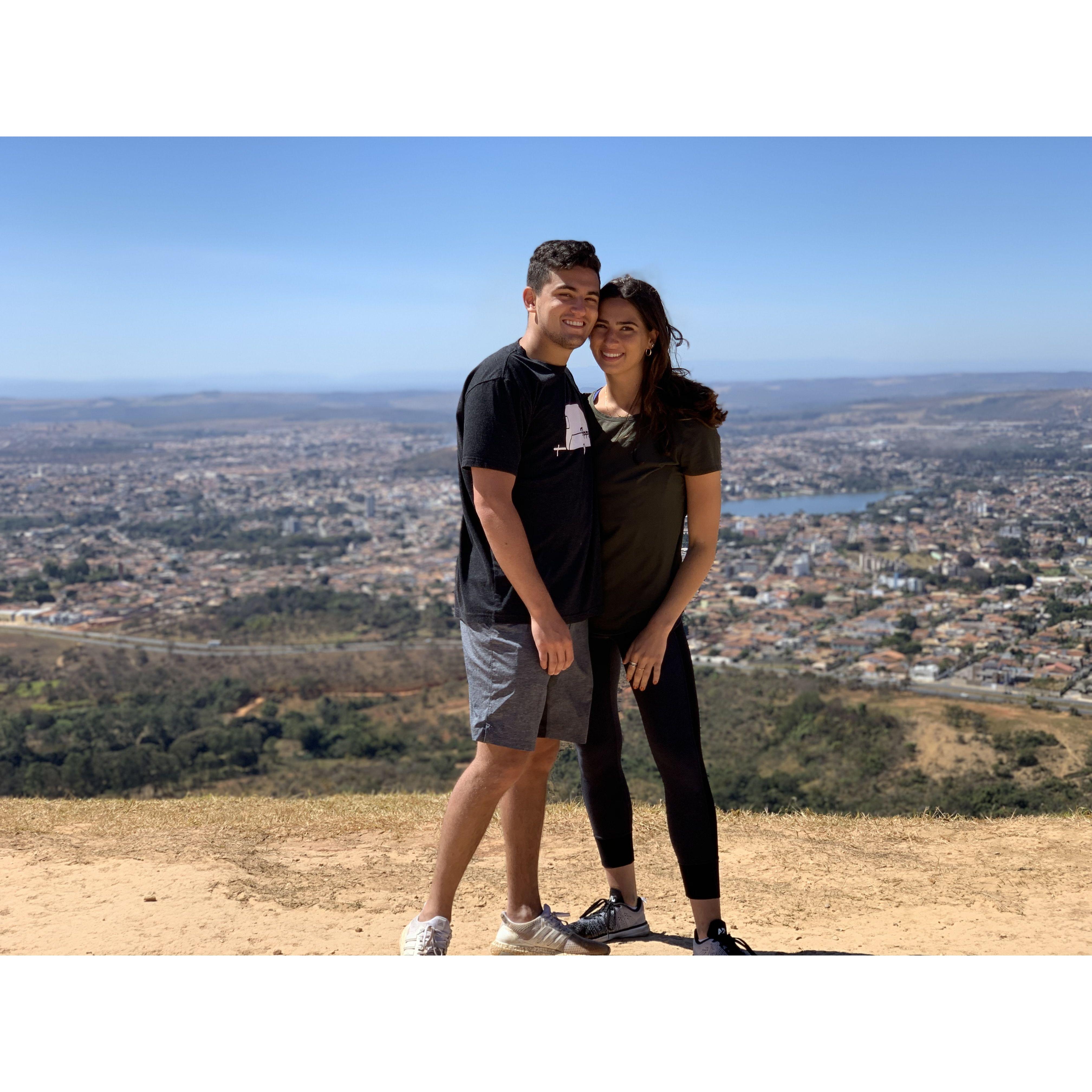 Hiking Serra de Santa Helena - the same place Nima proposed 6 years later!