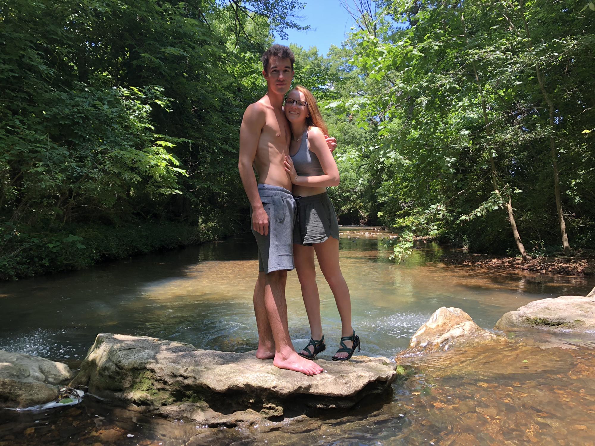 Ben & Eryn's second date. This spot was where Ben would end up proposing.