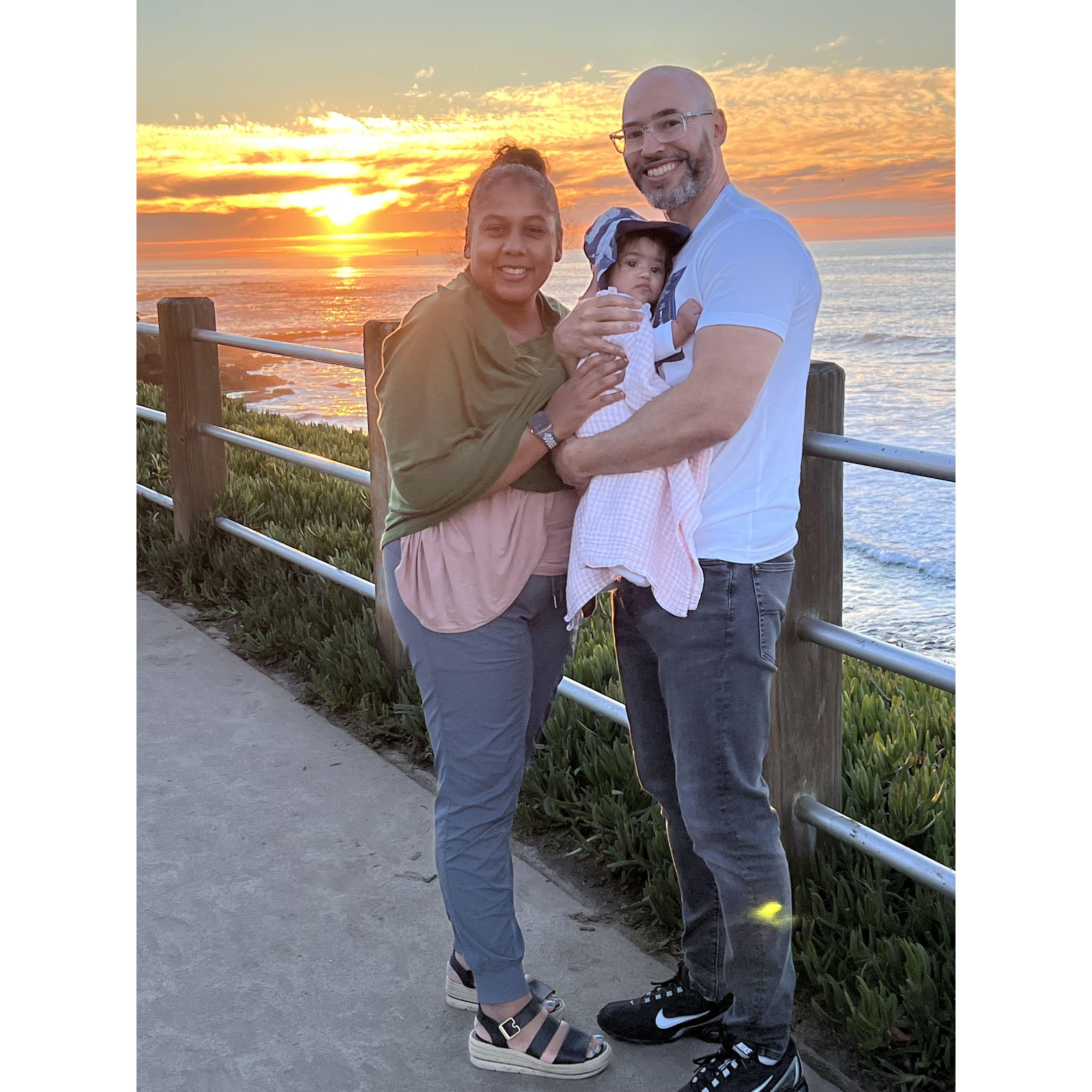 Witnessing the beautiful sunset in San Diego