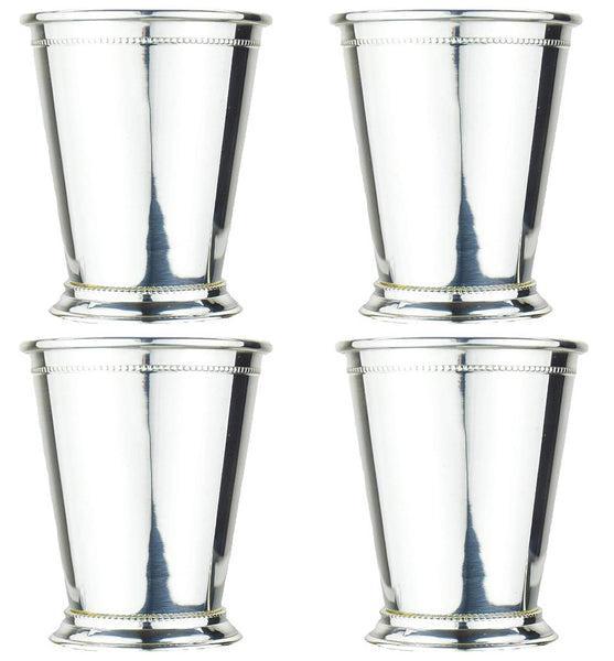 Copper Mint Julep Cup w/ Pure Silver-Plate (Set of 4)