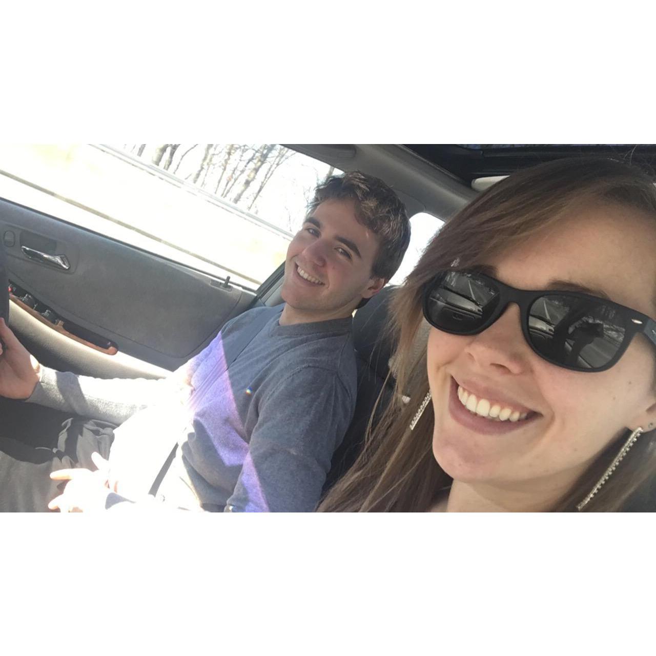 Celebrating Nicole's 24th birthday, going to see An American in Paris (3/17/2018)