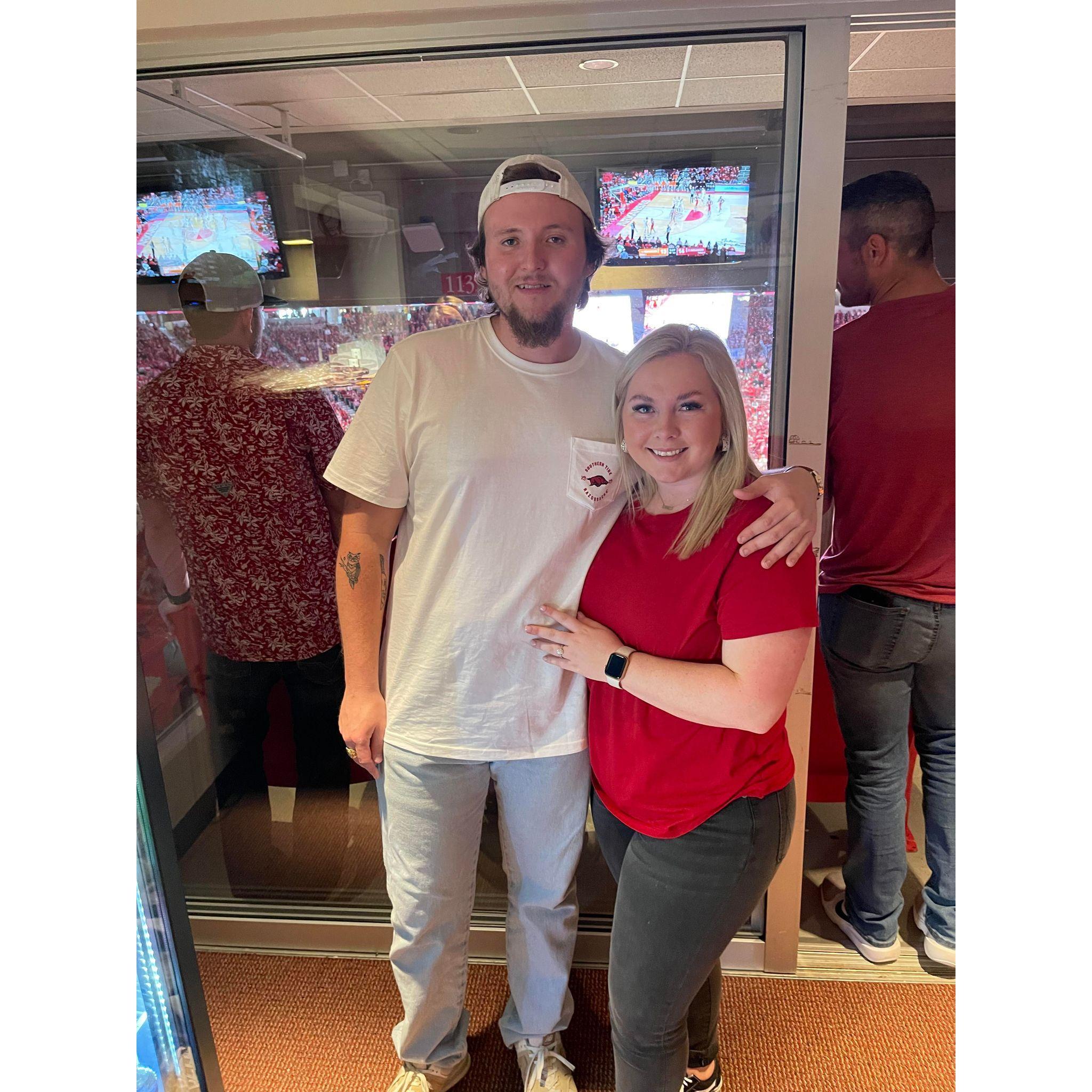 Razorback basketball game February 2022