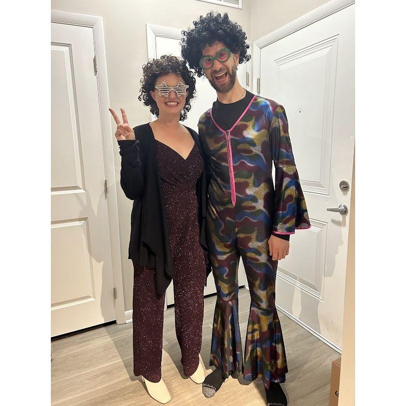 Our first Halloween as disco people.