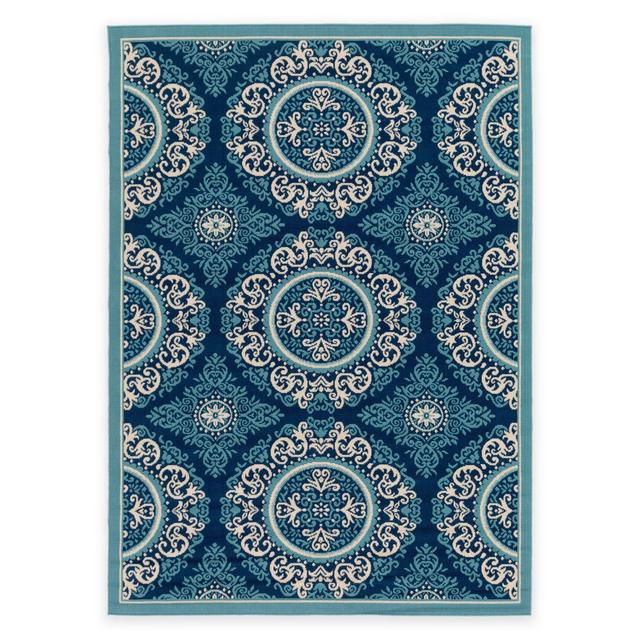 Surya Nouvel 6-Foot 7-Inch x 9-Foot 6-Inch Indoor/Outdoor Area Rug in Grey