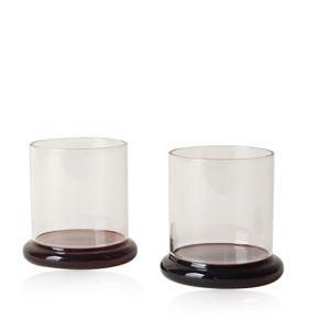 Set-Of-Two Fritter Glasses Brown