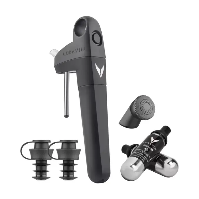 Coravin® Pivot™ + Wine Preservation System in Black