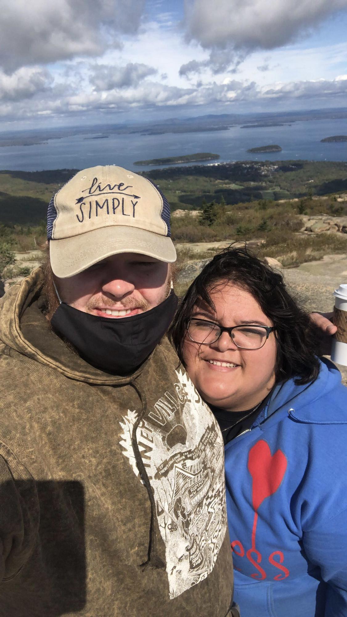 Our first trip to Bar Harbor, ME. Top of Cadillac Mountain. (October 2020)